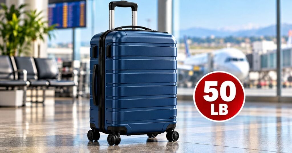 Fully Packed Airline Suitcase