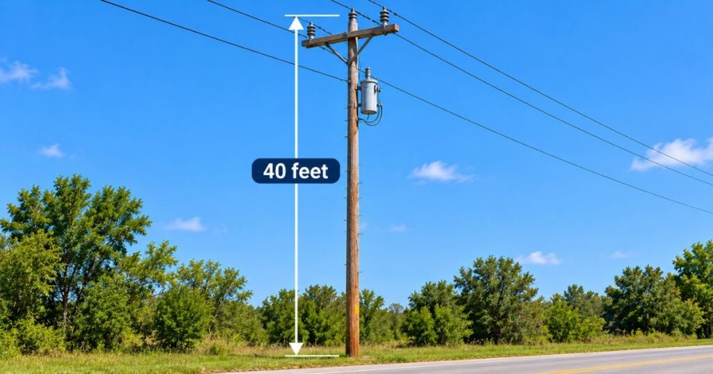Tall Utility Pole